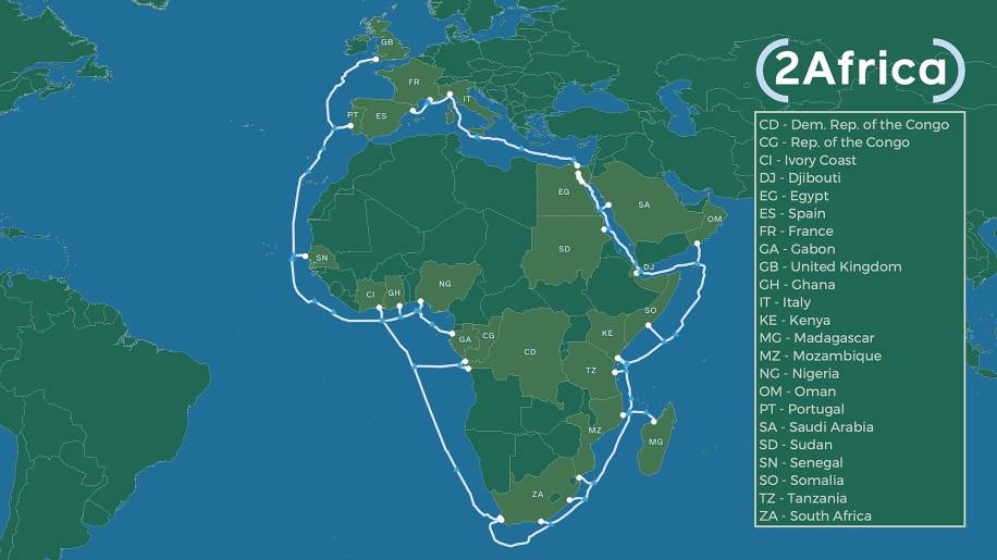 2Africa: Proyek Facebook untuk Afrika