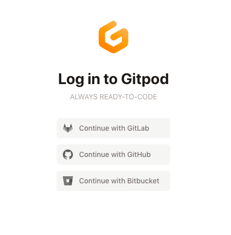 Gitpod Login