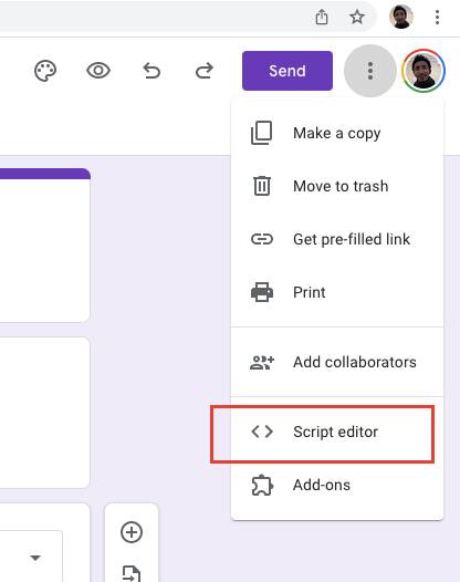 Open Script Editor - Integrasi WhatsApp Google Form
